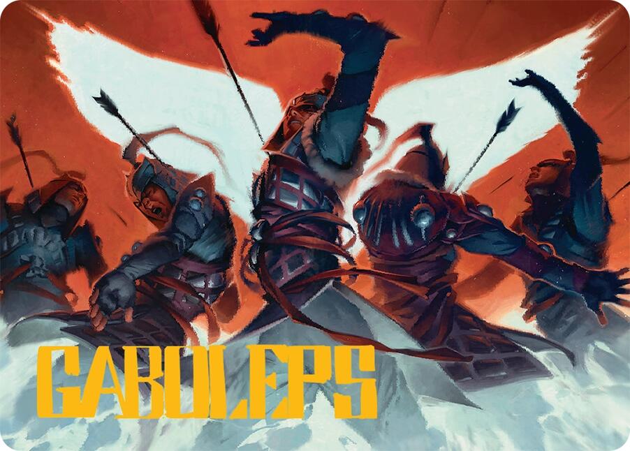 Desperate Measures Art Card (11/54) (Gold-Stamped Signature) [Tarkir: Dragonstorm Art Series] | Good Games Adelaide SA