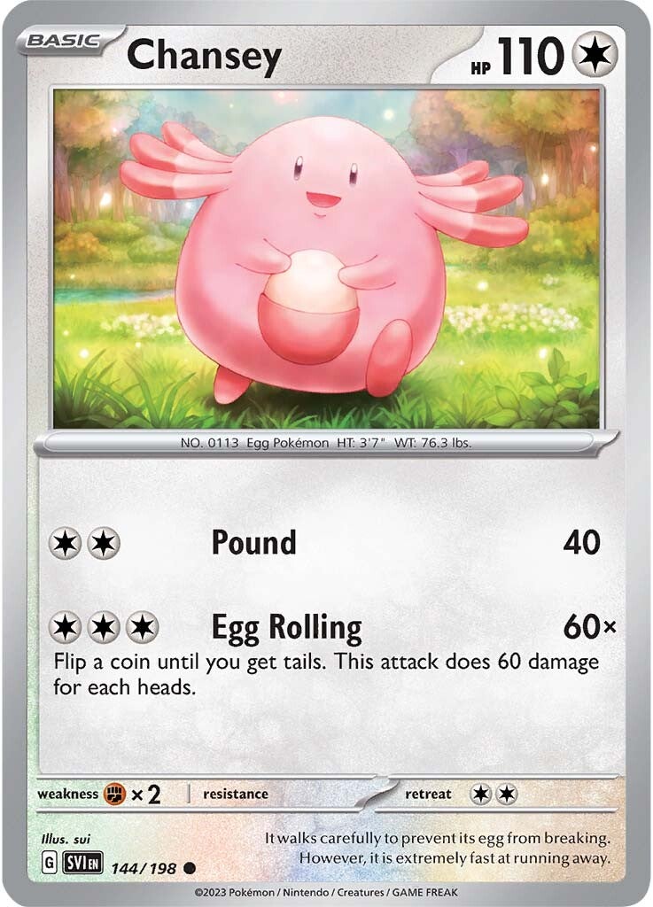Chansey (144/198) [Scarlet & Violet: Base Set] | Good Games Adelaide SA
