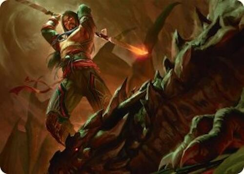 Sarkhan's Resolve Art Card (18/54) [Tarkir: Dragonstorm Art Series] | Good Games Adelaide SA