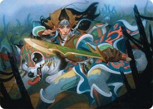 Eshki Dragonclaw Art Card (23/54) [Tarkir: Dragonstorm Art Series] | Good Games Adelaide SA