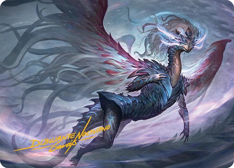 Shiko, Paragon of the Way Art Card (37/54) (Gold-Stamped Signature) [Tarkir: Dragonstorm Art Series] | Good Games Adelaide SA