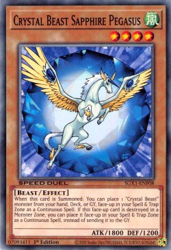 Crystal Beast Sapphire Pegasus [SGX1-ENF08] Common | Good Games Adelaide SA