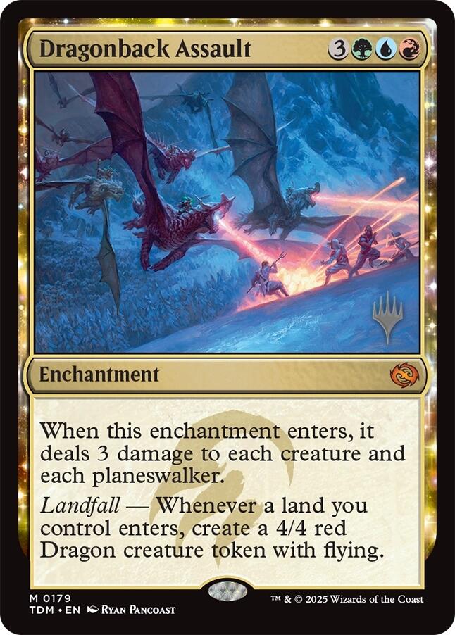 Dragonback Assault [Tarkir: Dragonstorm Promos] | Good Games Adelaide SA