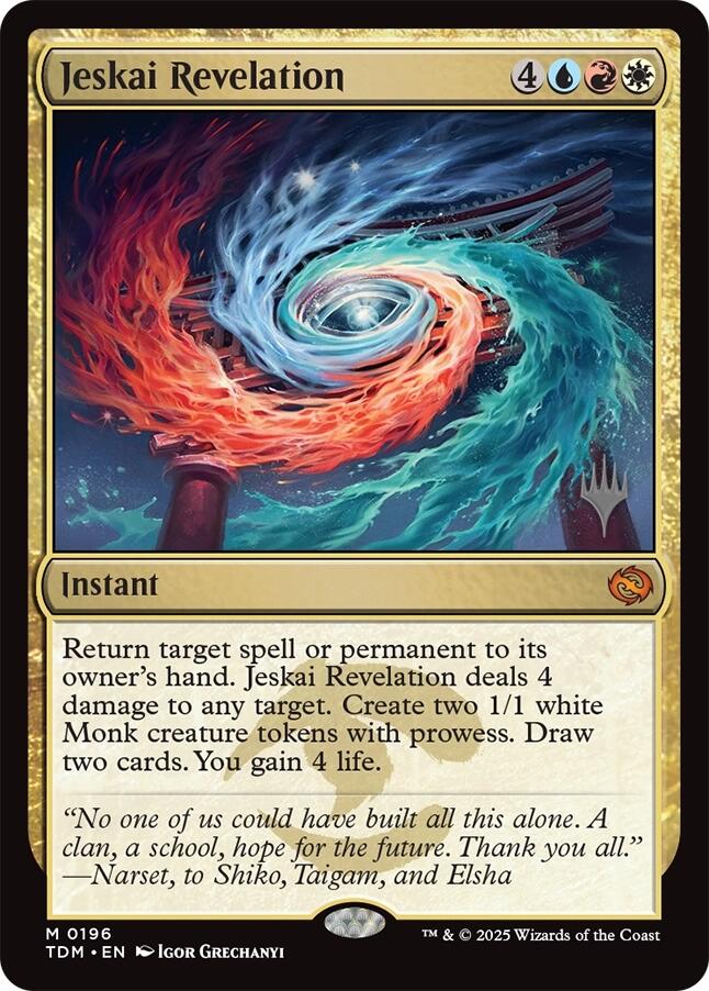 Jeskai Revelation [Tarkir: Dragonstorm Promos] | Good Games Adelaide SA