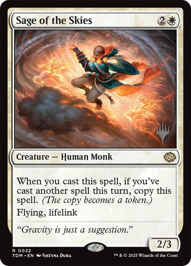 Sage of the Skies [Tarkir: Dragonstorm Promos] | Good Games Adelaide SA