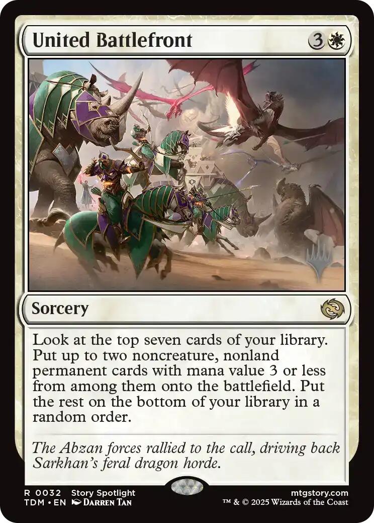 United Battlefront [Tarkir: Dragonstorm Promos] | Good Games Adelaide SA