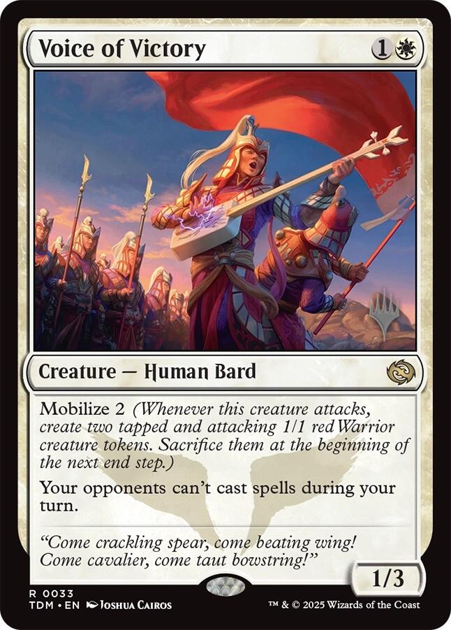 Voice of Victory [Tarkir: Dragonstorm Promos] | Good Games Adelaide SA