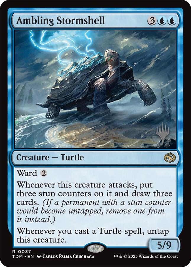 Ambling Stormshell [Tarkir: Dragonstorm Promos] | Good Games Adelaide SA