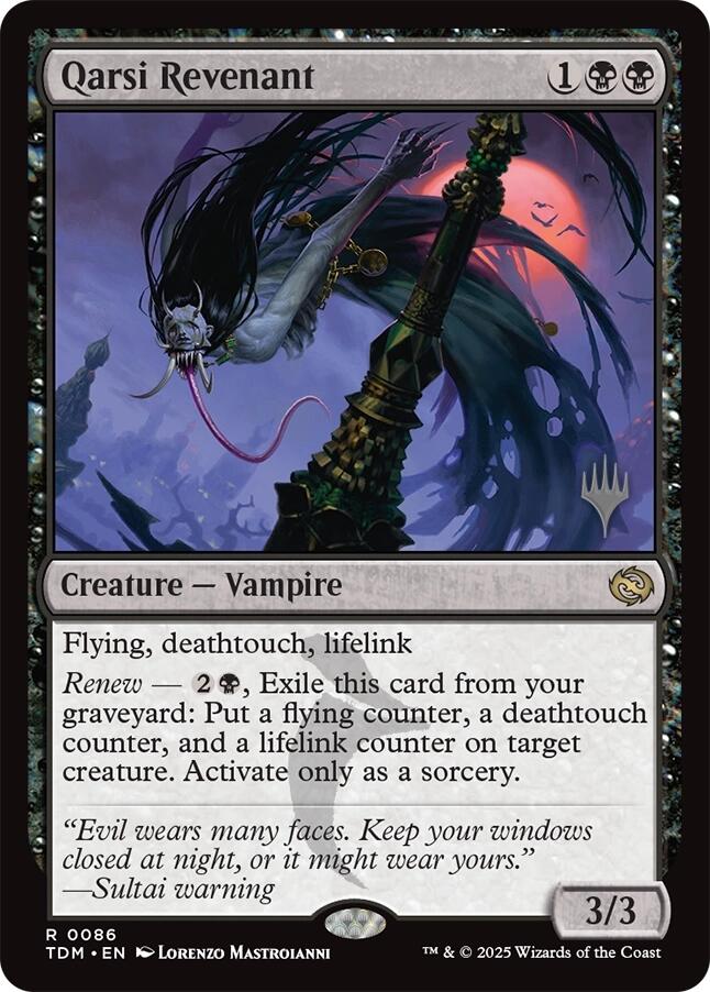 Qarsi Revenant [Tarkir: Dragonstorm Promos] | Good Games Adelaide SA