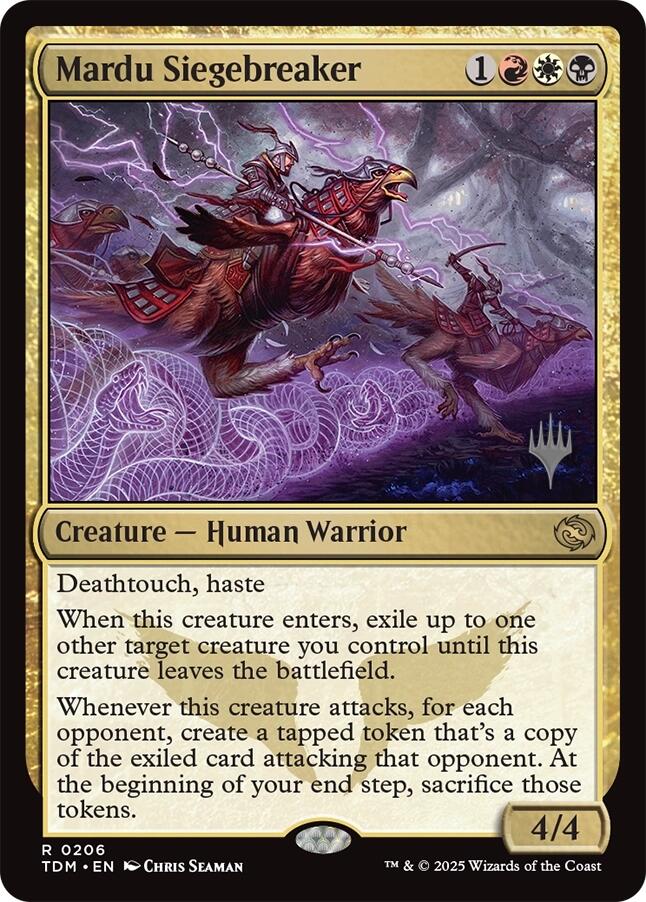 Mardu Siegebreaker [Tarkir: Dragonstorm Promos] | Good Games Adelaide SA