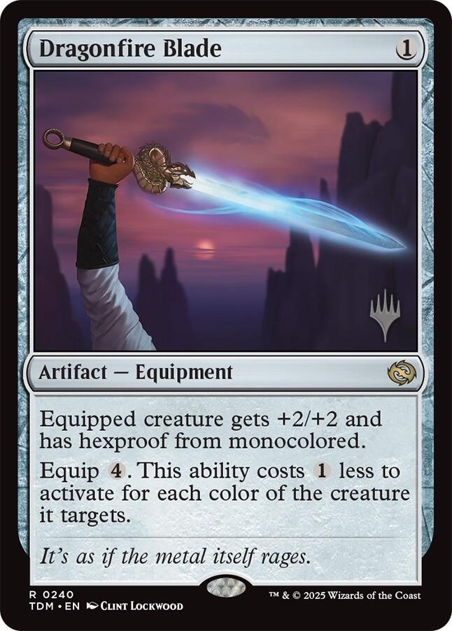 Dragonfire Blade [Tarkir: Dragonstorm Promos] | Good Games Adelaide SA