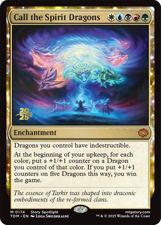 Call the Spirit Dragons [Tarkir: Dragonstorm Prerelease Cards] | Good Games Adelaide SA