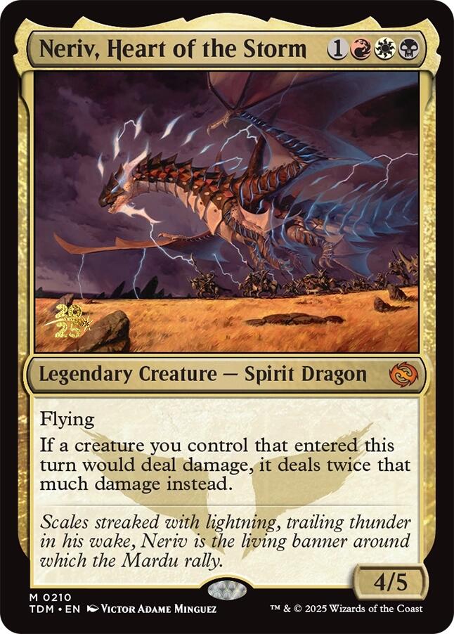 Neriv, Heart of the Storm [Tarkir: Dragonstorm Prerelease Cards] | Good Games Adelaide SA