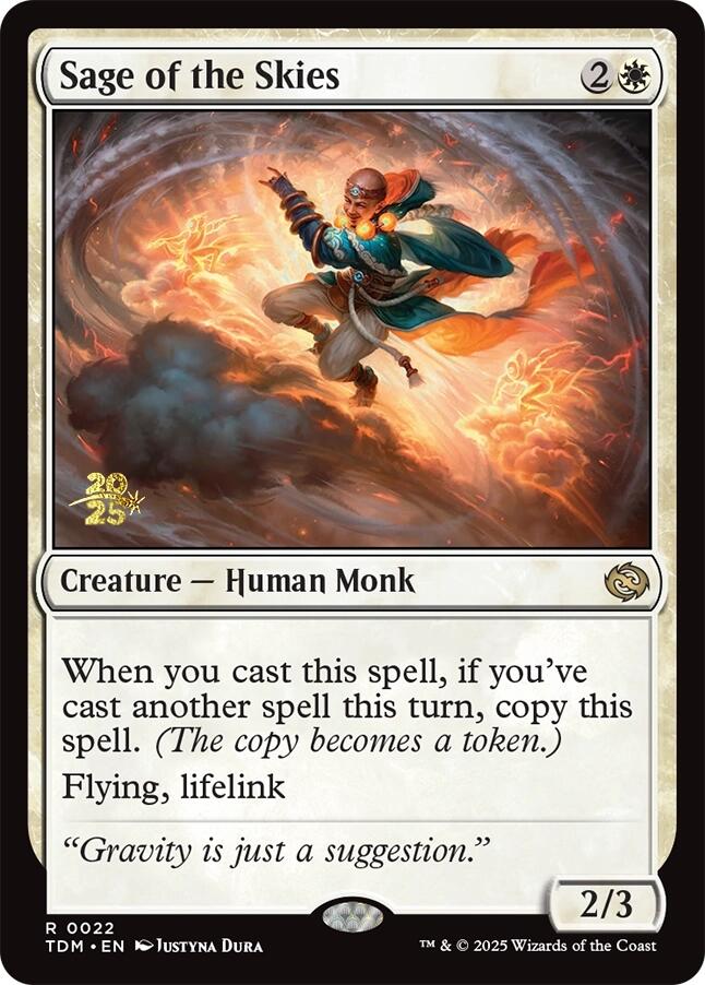 Sage of the Skies [Tarkir: Dragonstorm Prerelease Cards] | Good Games Adelaide SA