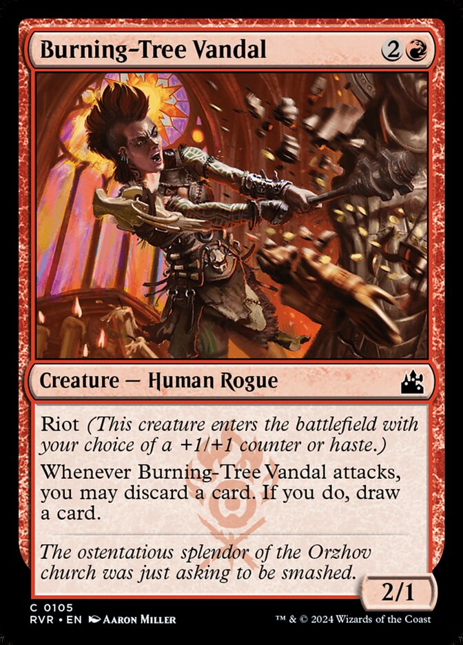 Burning-Tree Vandal 105 (Ravnica Remastered)  - Foil | Good Games Adelaide SA