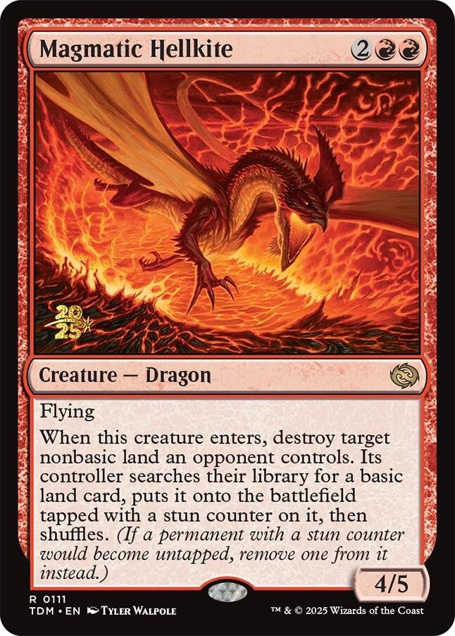 Magmatic Hellkite [Tarkir: Dragonstorm Prerelease Cards] | Good Games Adelaide SA