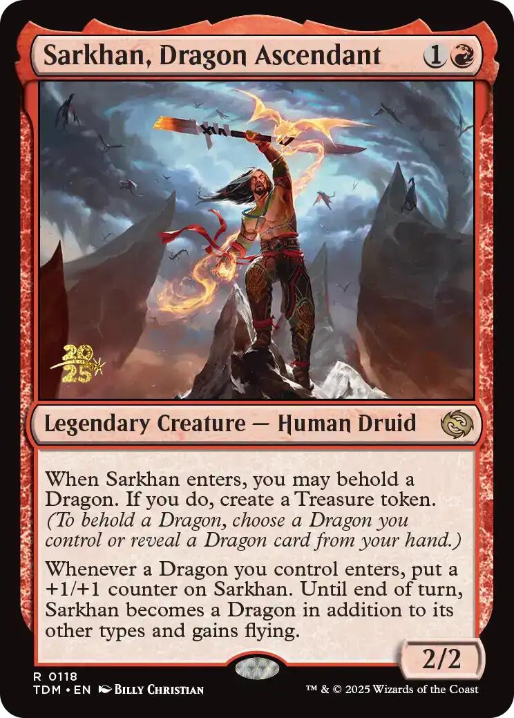 Sarkhan, Dragon Ascendant [Tarkir: Dragonstorm Prerelease Cards] | Good Games Adelaide SA