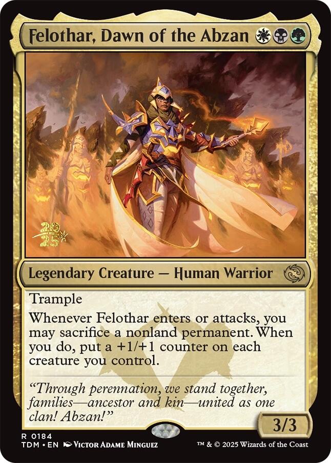 Felothar, Dawn of the Abzan [Tarkir: Dragonstorm Prerelease Cards] | Good Games Adelaide SA