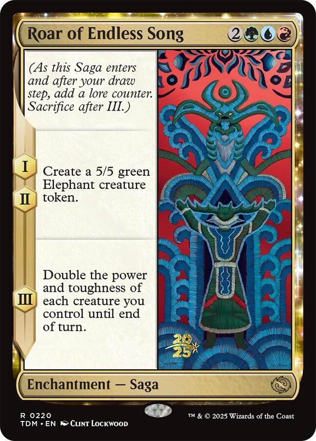 Roar of Endless Song [Tarkir: Dragonstorm Prerelease Cards] | Good Games Adelaide SA