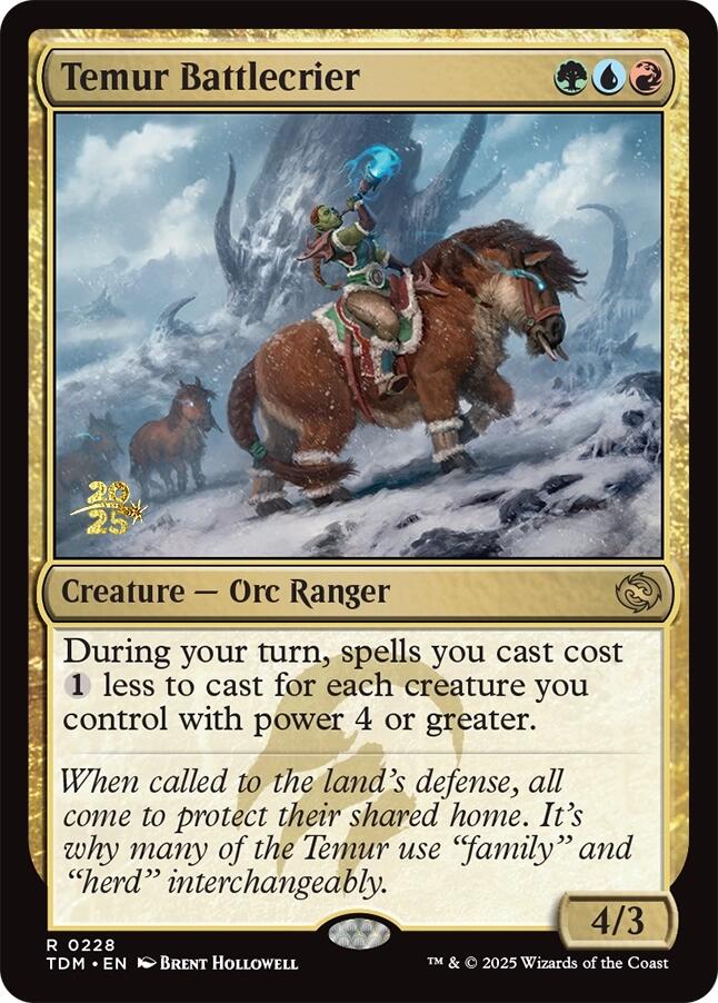 Temur Battlecrier [Tarkir: Dragonstorm Prerelease Cards] | Good Games Adelaide SA