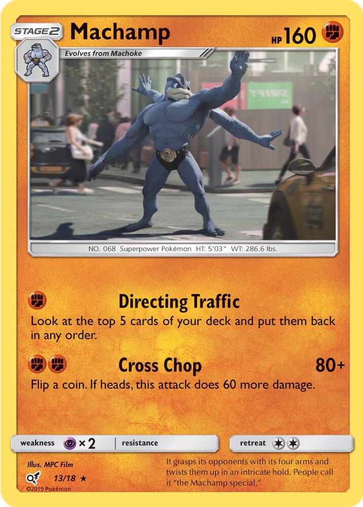 Machamp 13/18 (Detective Pikachu)  - Holofoil | Good Games Adelaide SA