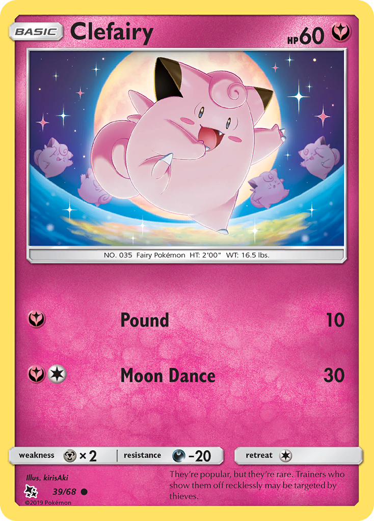 Clefairy (39/68) [Sun & Moon: Hidden Fates] | Good Games Adelaide SA