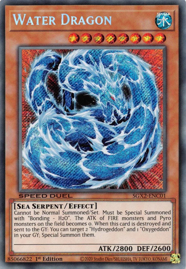 Water Dragon [SGX2-ENC01] Secret Rare | Good Games Adelaide SA