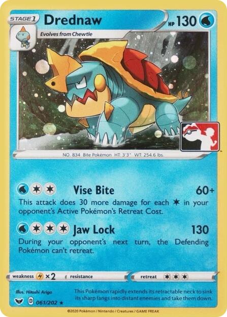 Drednaw (061/202) (Play Pokemon Promo) [League & Championship Cards] | Good Games Adelaide SA