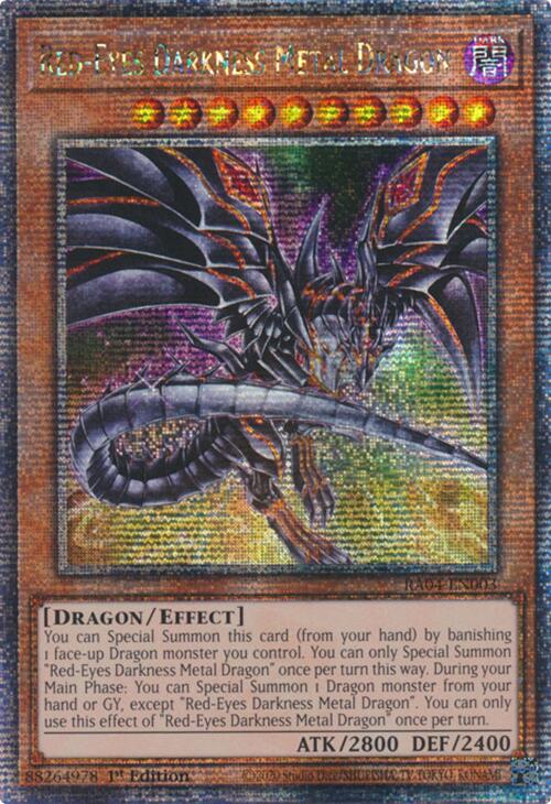 Red-Eyes Darkness Metal Dragon (Alternate Art) [RA04-EN003] Quarter Century Secret Rare | Good Games Adelaide SA