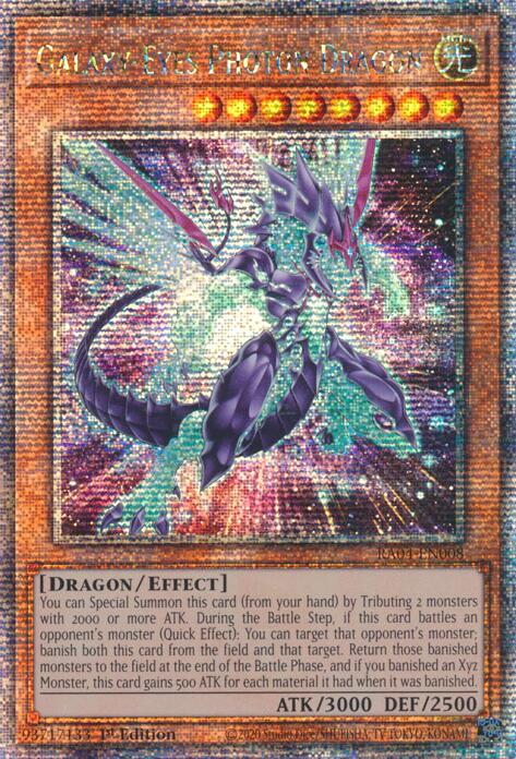 Galaxy-Eyes Photon Dragon (New Art) [RA04-EN008] Quarter Century Secret Rare | Good Games Adelaide SA
