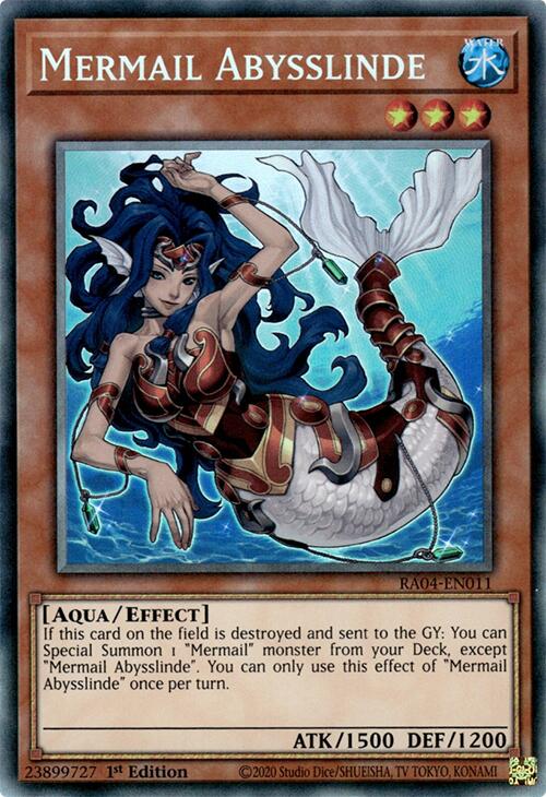 Mermail Abysslinde [RA04-EN011] Collector's Rare | Good Games Adelaide SA
