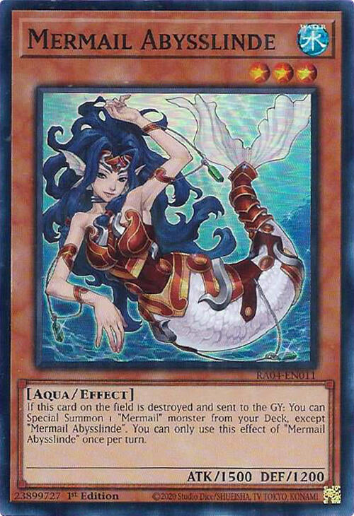 Mermail Abysslinde [RA04-EN011] Super Rare | Good Games Adelaide SA