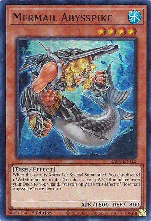 Mermail Abysspike [RA04-EN012] Super Rare | Good Games Adelaide SA