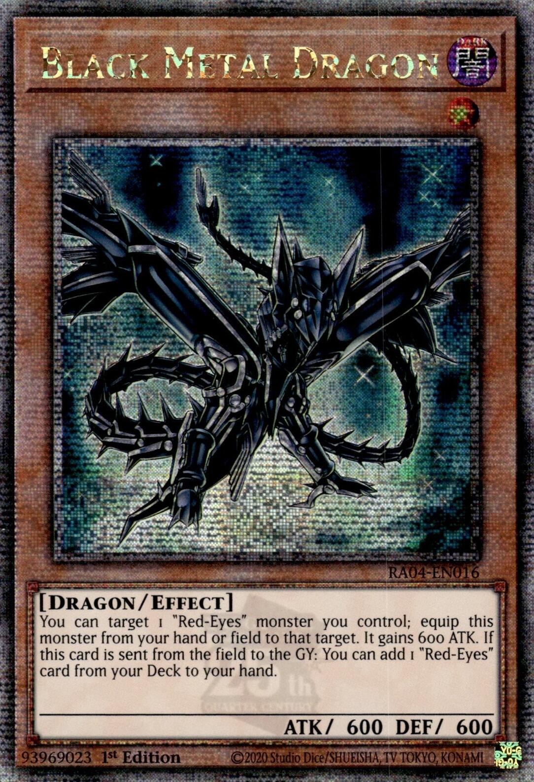 Black Metal Dragon [RA04-EN016] Quarter Century Secret Rare | Good Games Adelaide SA