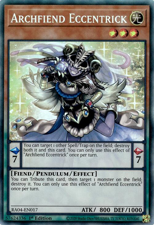 Archfiend Eccentrick [RA04-EN017] Collector's Rare | Good Games Adelaide SA