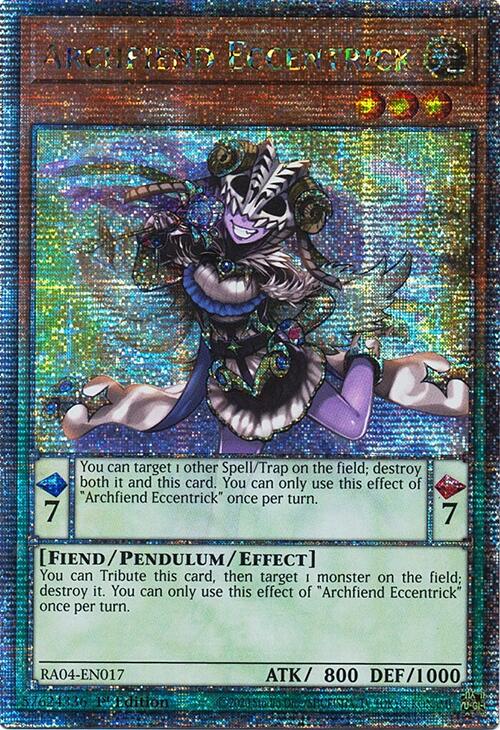 Archfiend Eccentrick [RA04-EN017] Quarter Century Secret Rare | Good Games Adelaide SA