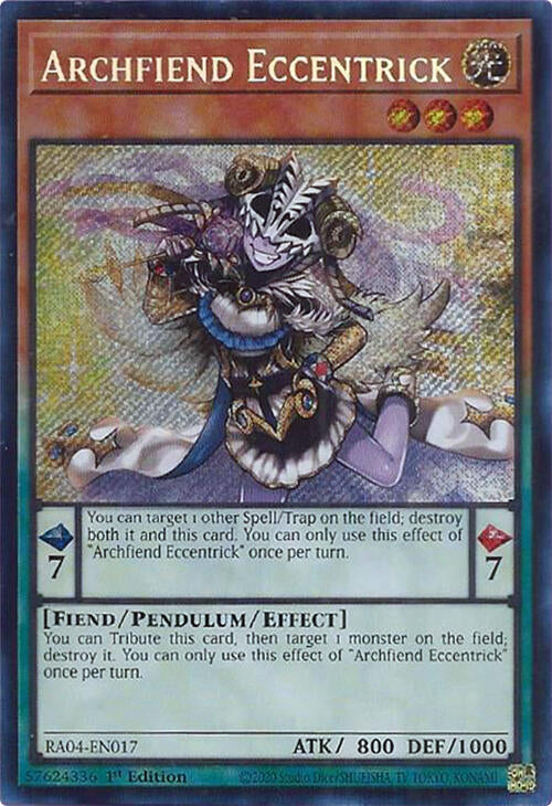 Archfiend Eccentrick [RA04-EN017] Secret Rare | Good Games Adelaide SA