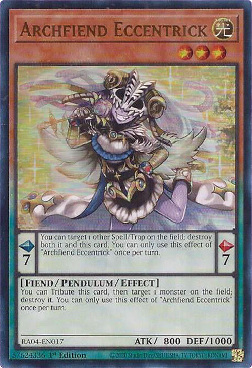 Archfiend Eccentrick [RA04-EN017] Ultra Rare | Good Games Adelaide SA