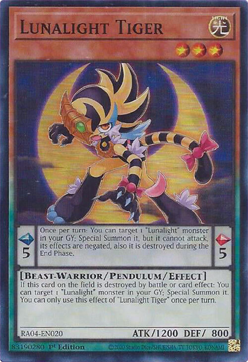 Lunalight Tiger [RA04-EN020] Super Rare | Good Games Adelaide SA