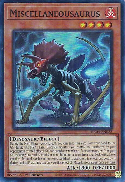 Miscellaneousaurus [RA04-EN022] Super Rare | Good Games Adelaide SA