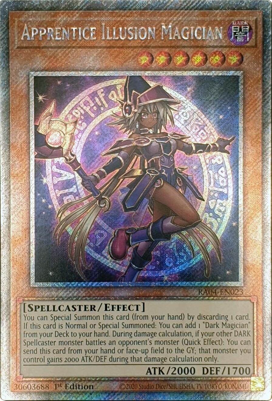 Apprentice Illusion Magician [RA04-EN023] Platinum Secret Rare | Good Games Adelaide SA