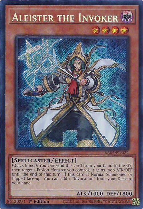 Aleister the Invoker (Alternate Art) [RA04-EN024] Secret Rare | Good Games Adelaide SA