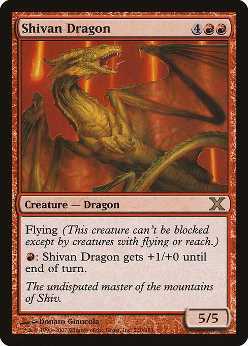Shivan Dragon 230 (10th Edition)  - Foil | Good Games Adelaide SA