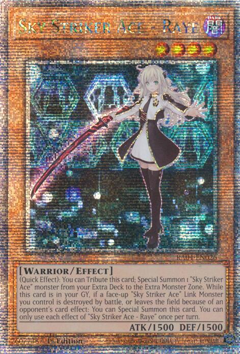 Sky Striker Ace - Raye [RA04-EN026] Quarter Century Secret Rare | Good Games Adelaide SA