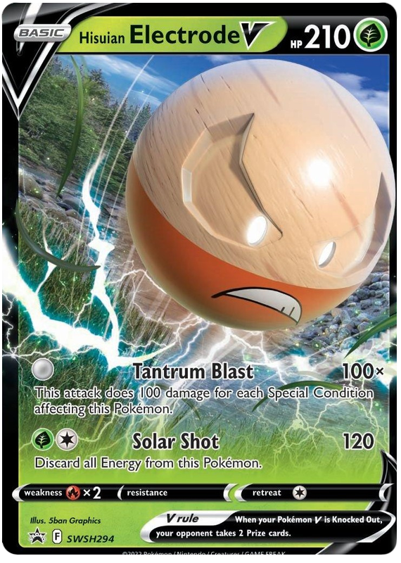 Hisuian Electrode V (SWSH294) (Jumbo Card) [Sword & Shield: Black Star Promos] | Good Games Adelaide SA
