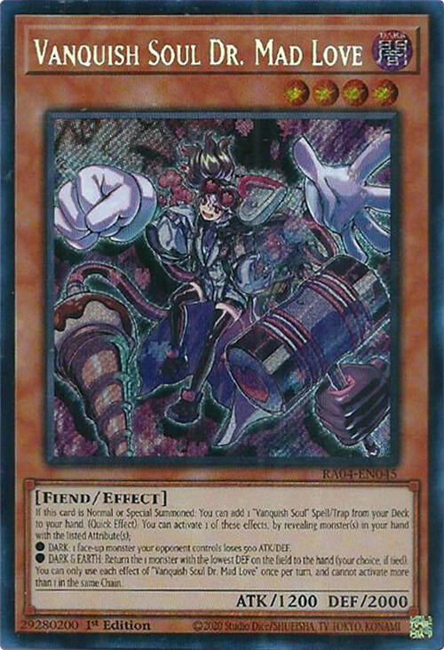 Vanquish Soul Dr. Mad Love [RA04-EN045] Secret Rare | Good Games Adelaide SA