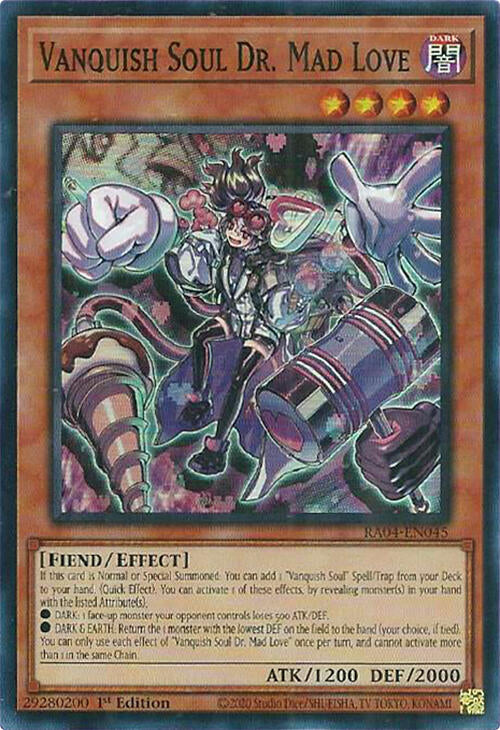 Vanquish Soul Dr. Mad Love [RA04-EN045] Super Rare | Good Games Adelaide SA