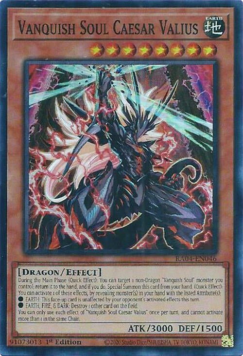 Vanquish Soul Caesar Valius [RA04-EN046] Super Rare | Good Games Adelaide SA