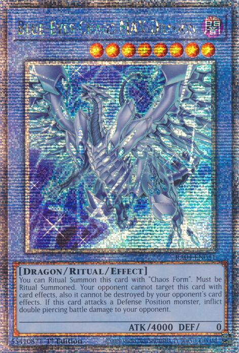 Blue-Eyes Chaos MAX Dragon (New Art) [RA04-EN051] Quarter Century Secret Rare | Good Games Adelaide SA