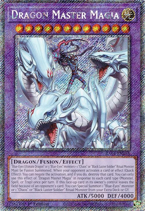Dragon Master Magia [RA04-EN055] Platinum Secret Rare | Good Games Adelaide SA
